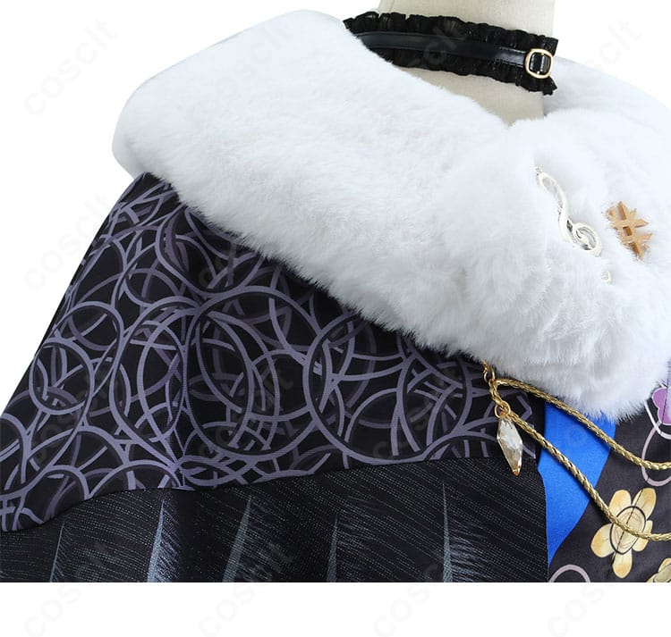 ホロライブ ネリッサ・レイヴンクロフト正月衣装の装飾デザイン全体ディテール