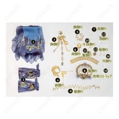 グレイス（漁女）コスプレ衣装｜高再現で映える上品ドレスセット - 7枚目の画像（サムネイル）