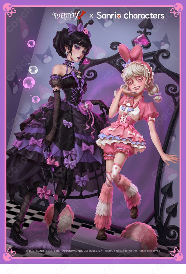 第五人格 血の女王（マリー）×クロミ コラボ衣装の全身イメージ