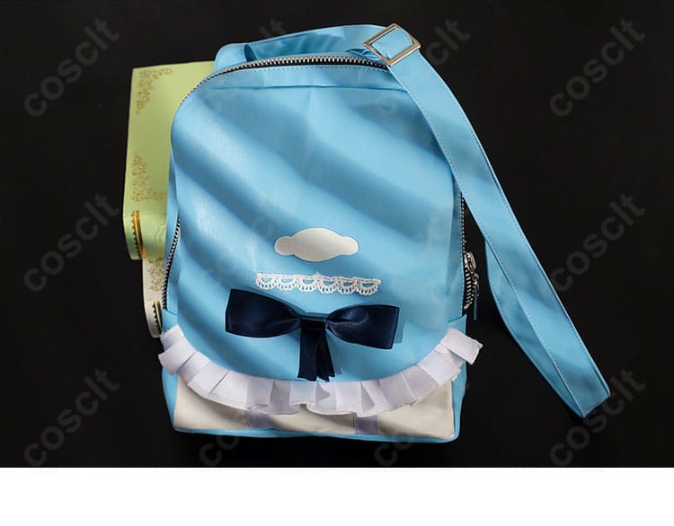 香風智乃コスプレと合わせたバックパック例。制服コーデに合うアクセサリーの着用イメージ。