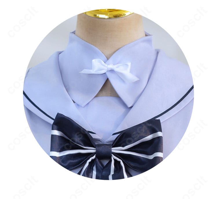 香風智乃衣装の蝶結びディテール。可愛さを引き立てる立体的なリボンの質感。