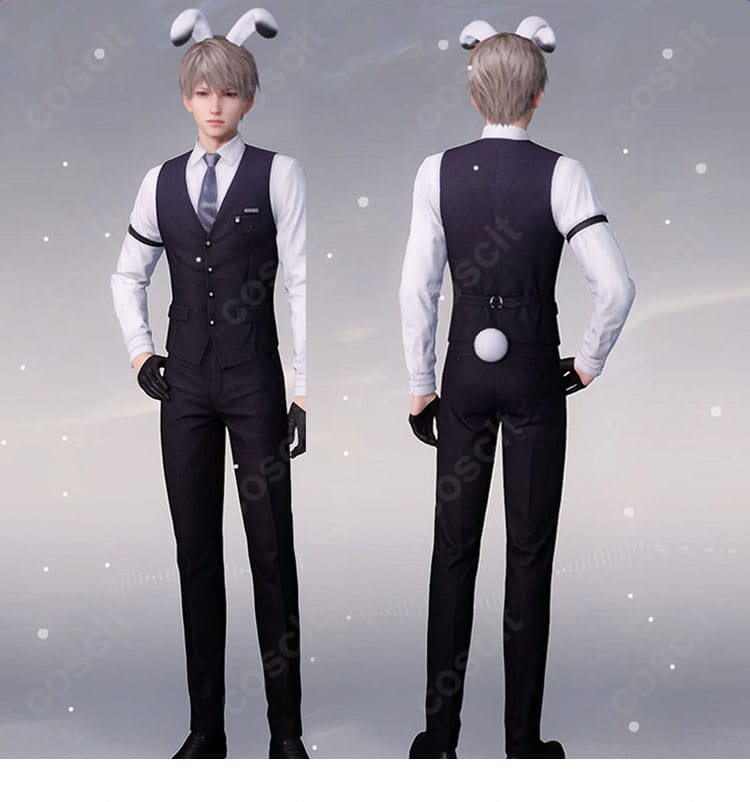 恋と深空 セイヤ うさ耳執事コスプレのキャラクター再現イメージ。うさ耳と礼装スーツで世界観を忠実に表現。