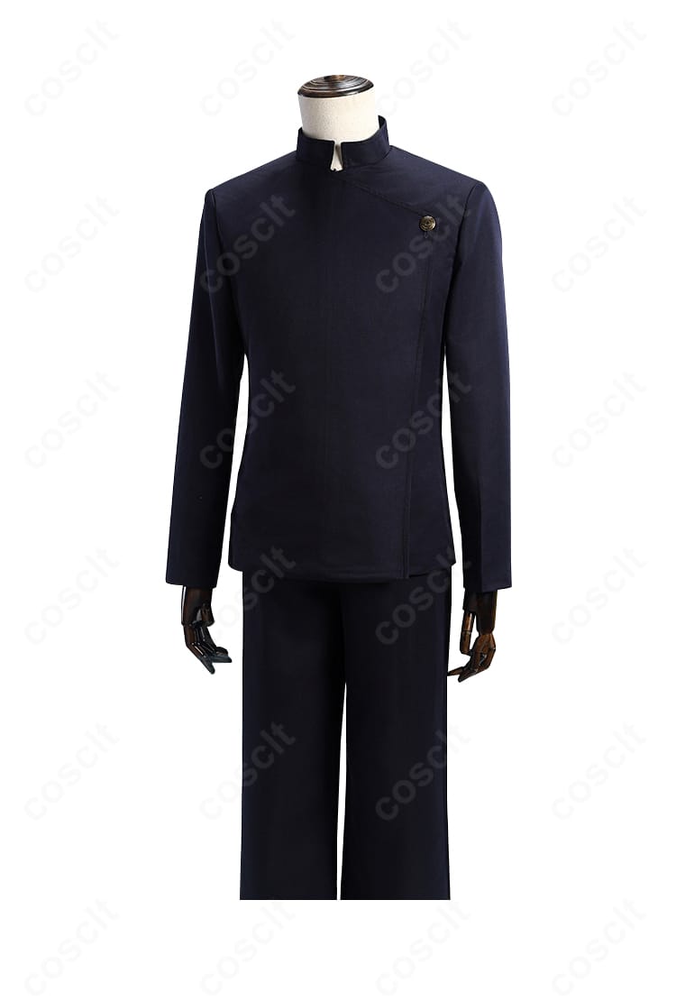 呪術廻戦 狗巻棘コスプレ 上着ディテール。襟元や縫製の仕上がりを近接で示した再現重視の装飾。