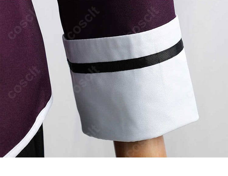 逆巻アヤト 学園制服の袖口ディテール。カフスの形状とステッチワークを強調。