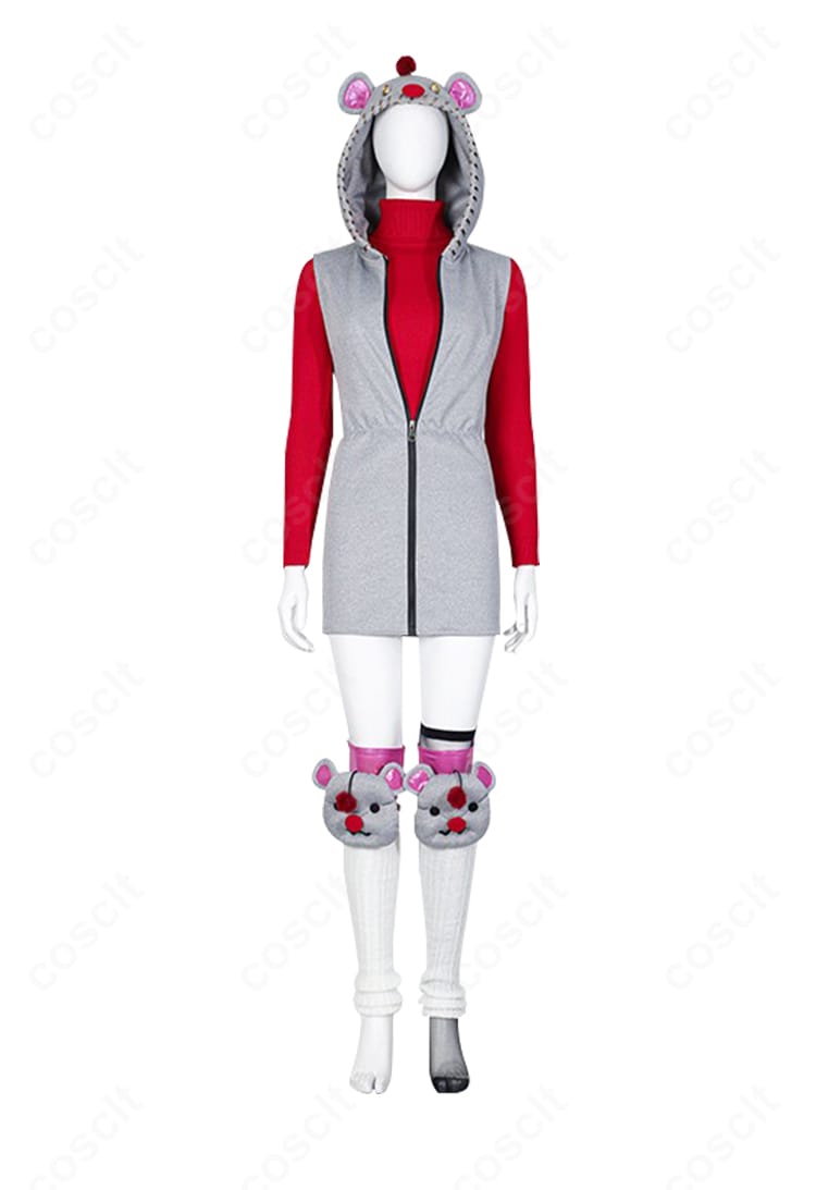 インナーとワンピース前面の質感アップ。ステッチワークや生地のハリ感、胸元の切替を捉えたクローズアップ。