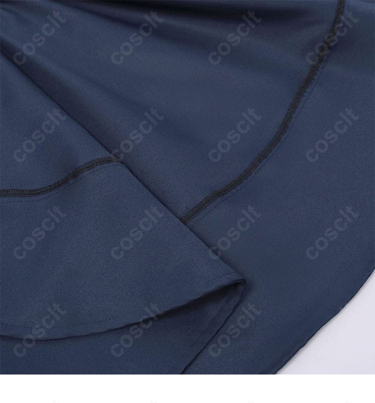 腰回りディテール|うちはサスケ コスプレ衣装の腰布と襟元の装飾バランス