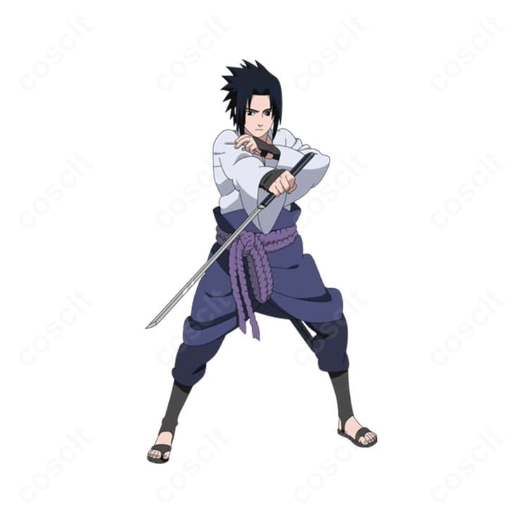 うちはサスケの公式ビジュアルイメージを基にしたコスプレ衣装の雰囲気参照画像