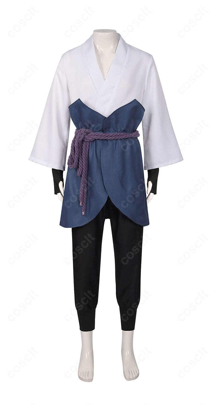 正面全体像|NARUTO -ナルト- うちはサスケ コスプレ衣装のシルエットと色味を忠実再現