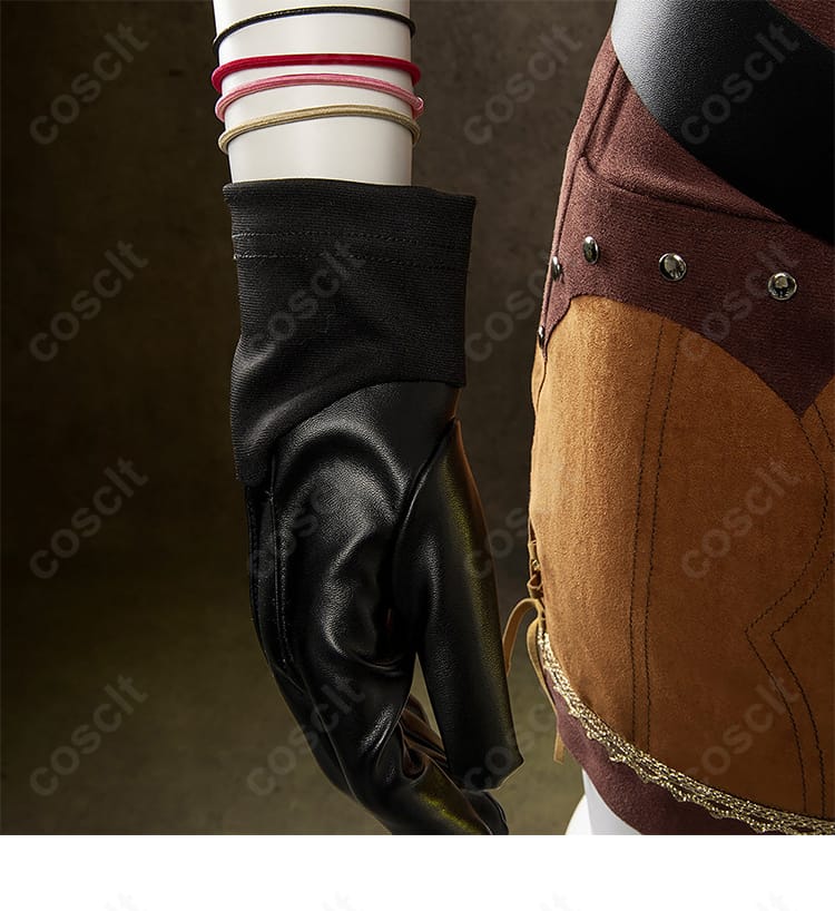 ティファ衣装 手袋の素材感とステッチディテール