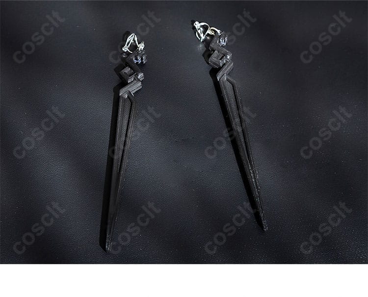 耳飾りのデザインとエルフ耳との組み合わせ。顔周りを引き締めるアクセント。