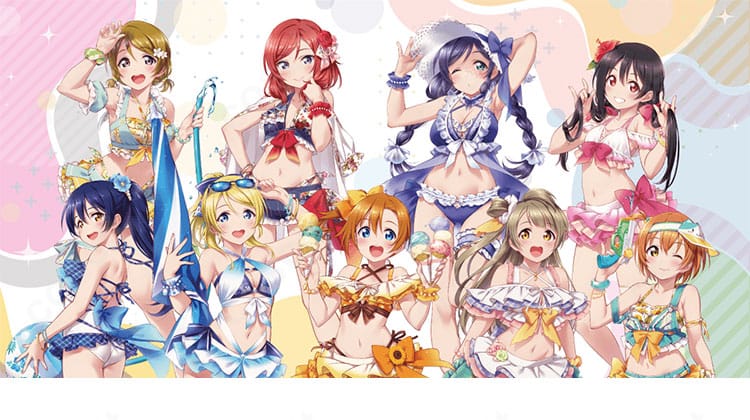 ラブライブ!絢瀬絵里 くじ引き堂μ's水着コスプレのキャラクター再現イメージ。上品で大人っぽい雰囲気と配色を忠実に表現。
