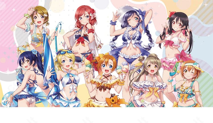 星空凛 μ’s水着ver.の公式風イラスト再現イメージ。ヘルシーでキュートな表情と配色、腕飾りまで忠実に表現。