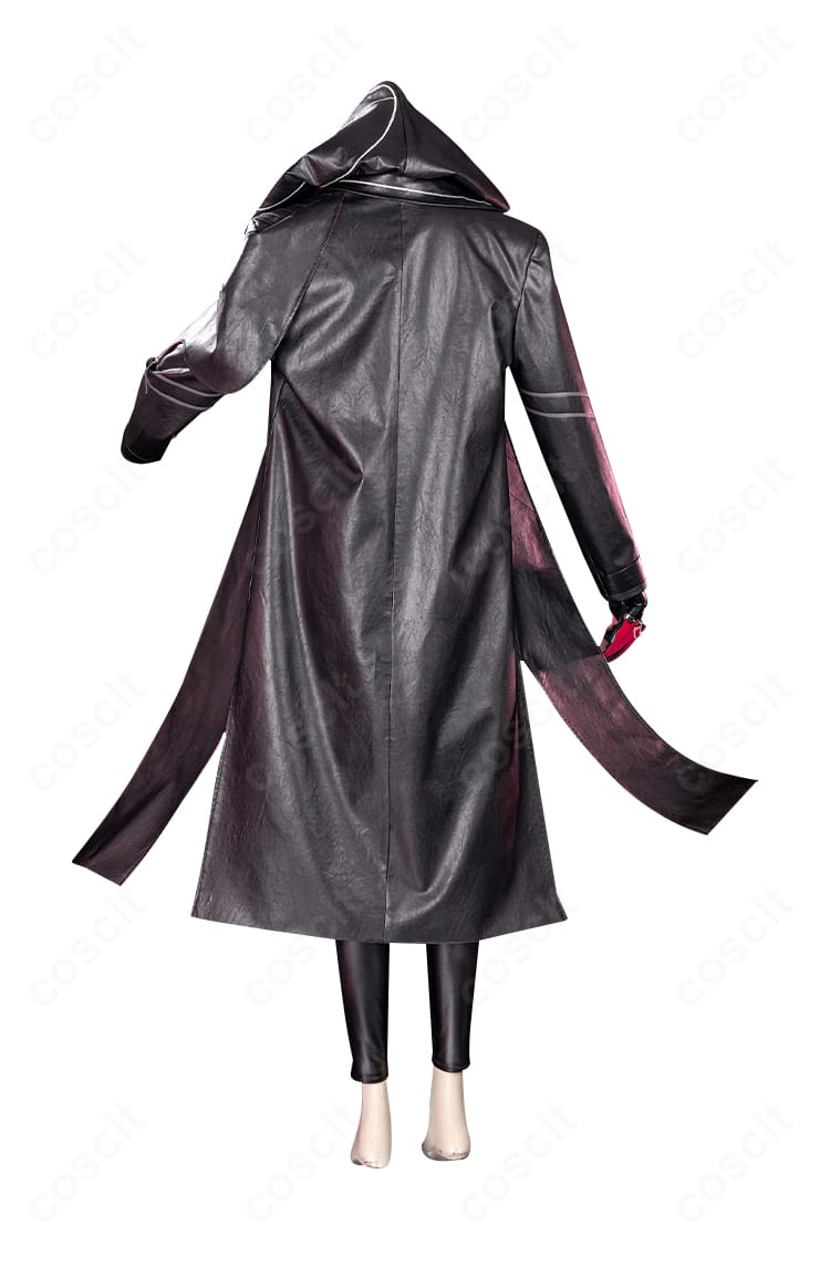 ゾーヤ 西区軍団コスの背面画像。背中の切替デザインとベルト通しの再現に焦点。