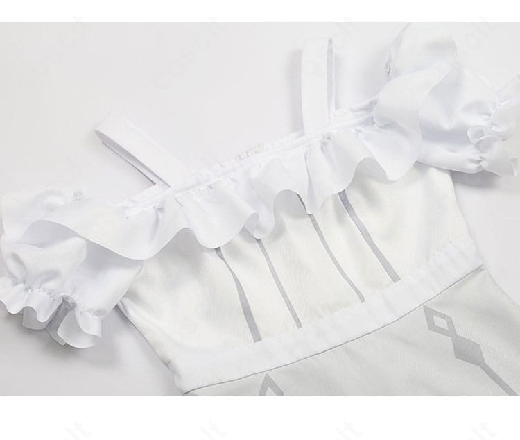 原神 クレー コスプレ衣装 上衣の装飾アップ｜胸飾りと縁取りの質感