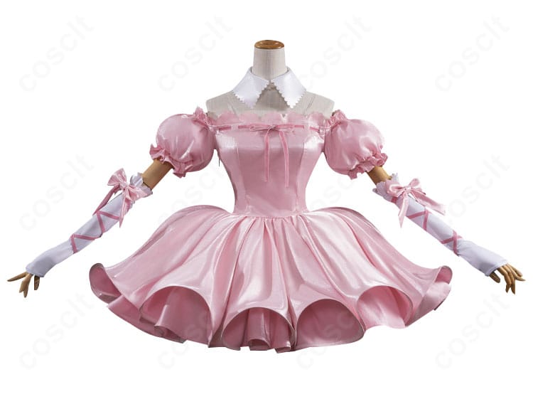 ほしな歌唄 天使バージョンのコスプレ衣装正面図。白基調とリボンが映える清楚なデザイン