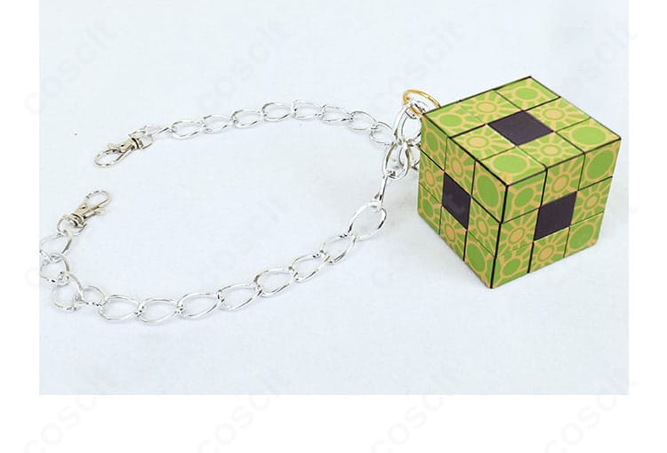 ルービックキューブ小物の詳細。角の処理や発色が分かるNコス向けアクセサリー