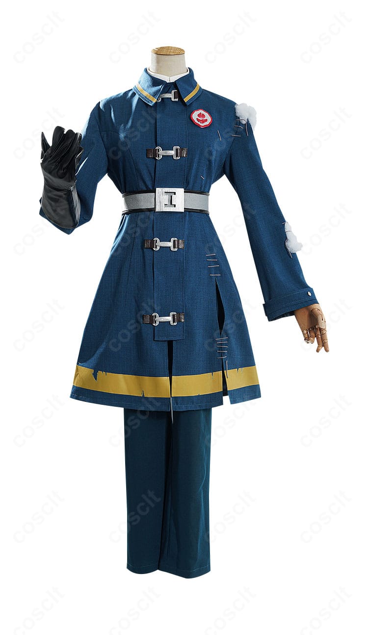 第五人格 フロリアン・ブランド 火災調査員コスプレの正面全景。襟元や前立てのディテール、整ったシルエットを鮮明に撮影。