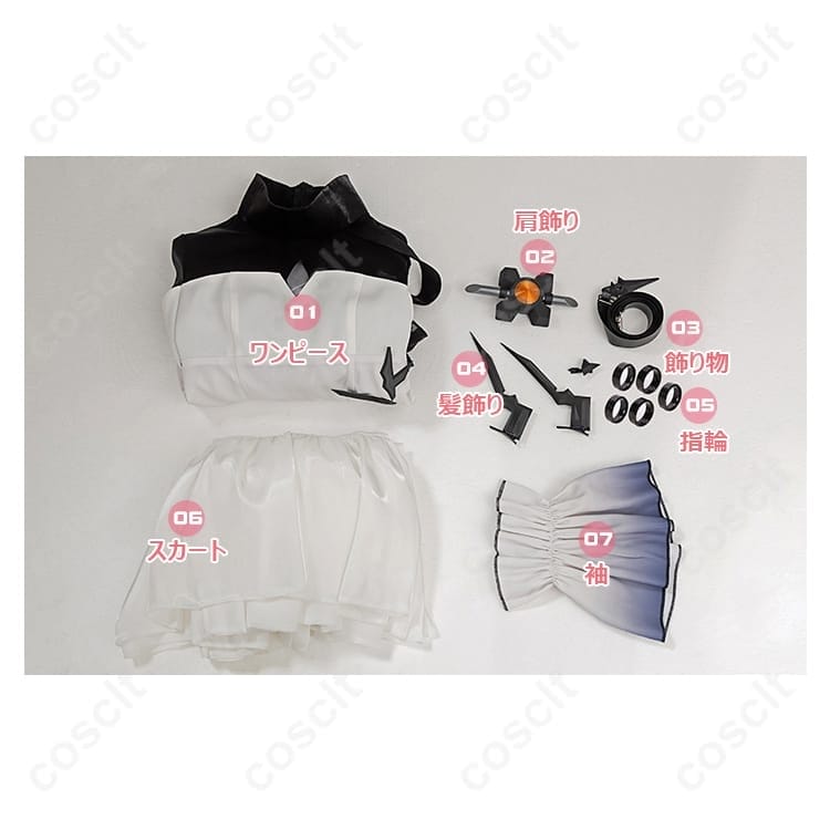 アークナイツ テレジア衣装 高再現ドレス｜軽快な着用感でイベント＆撮影に最適 - 7枚目の画像