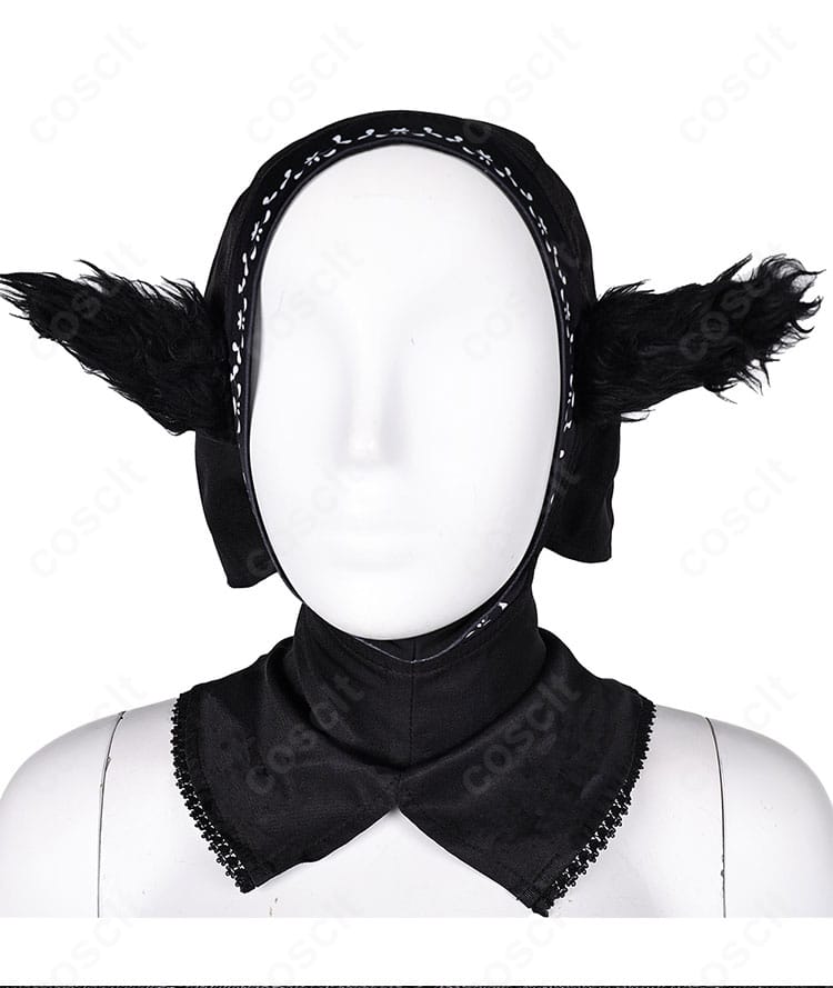 マルシル・ドナトー ハロウィン衣装の頭飾りディテール。繊細な装飾が映える高級感ある仕上がり