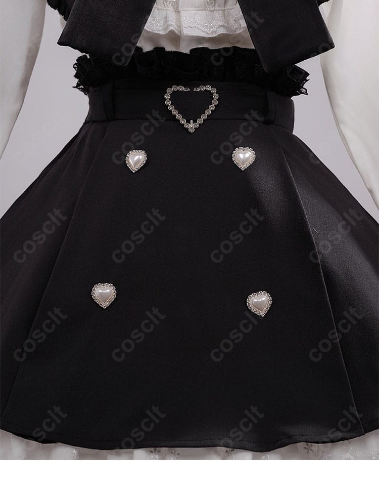 初音ミク 地雷系アレンジ衣装のスカートフリル。段差とボリューム感が伝わるディテール写真。