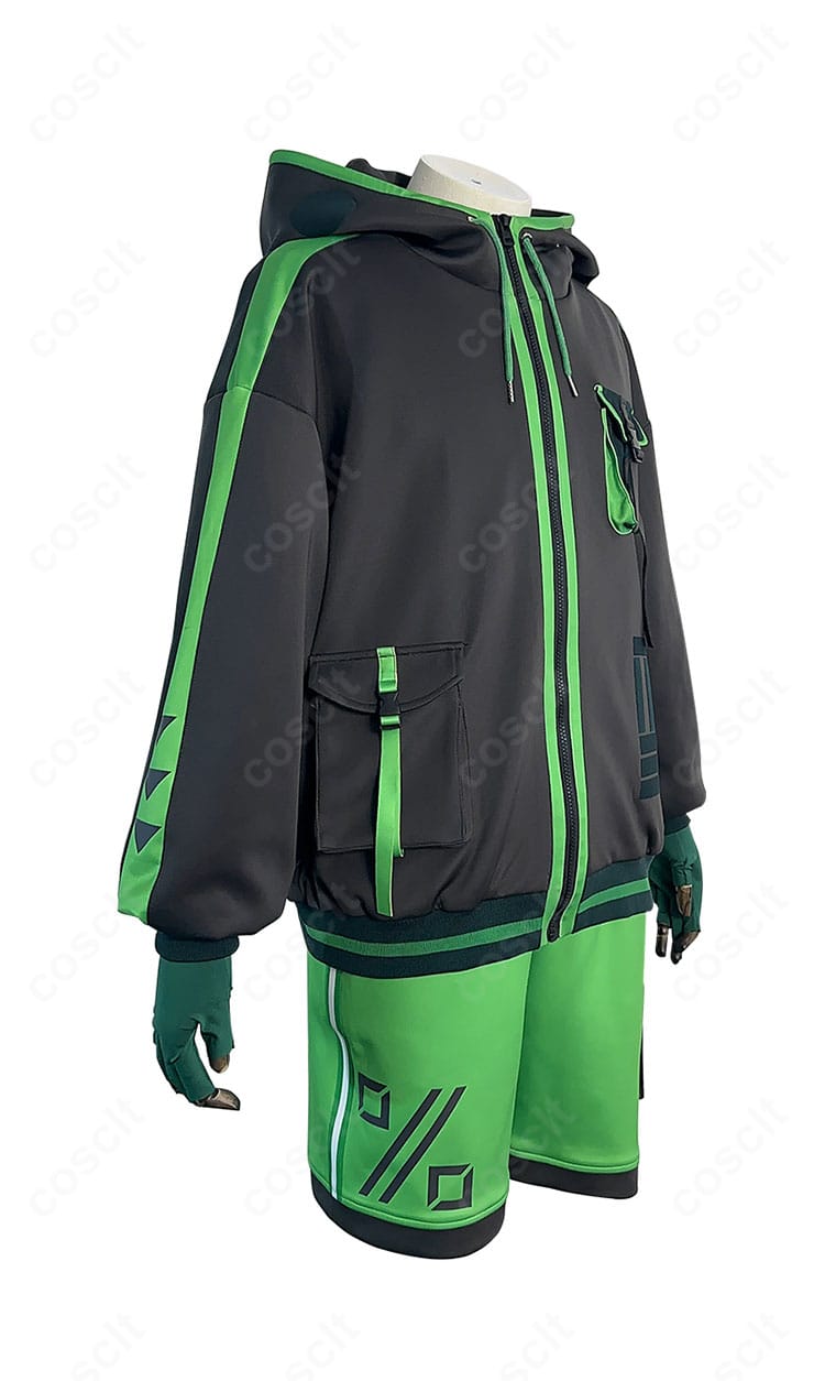 モブサイコ100 III 影山茂夫 サイバーパンクver. 右側面。立体裁断のシルエットと側面装飾ディテールを強調