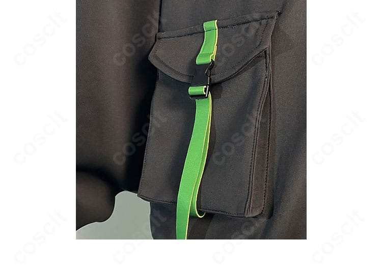 モブサイコ100 III 影山茂夫 サイバーパンクver. ポケット周りのディテール。実用性とデザイン性を両立した意匠