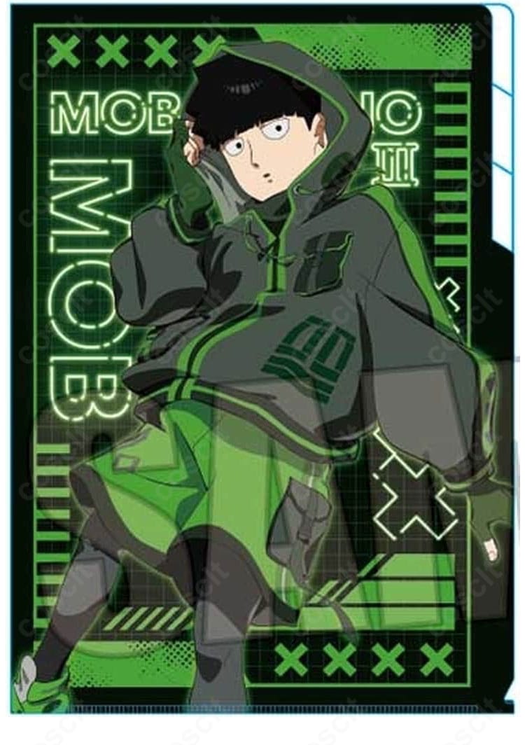 モブサイコ100 III 影山茂夫 サイバーパンクver. 着用イメージ。近未来感のコートと半ズボンの雰囲気が伝わる役柄風ビジュアル