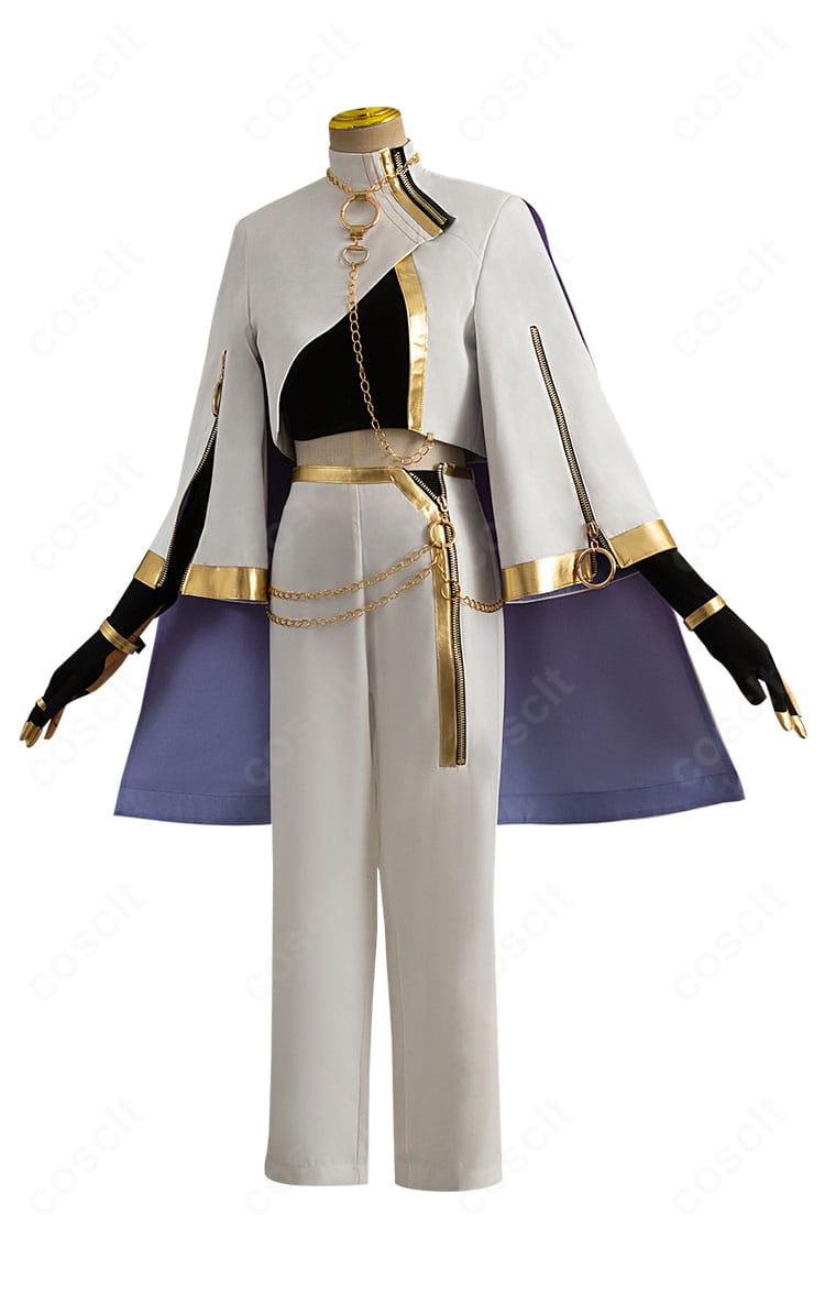 リンの特徴的なサイドシルエット。ハリ感ある生地とレイヤー構成でラインが際立つ側面写真