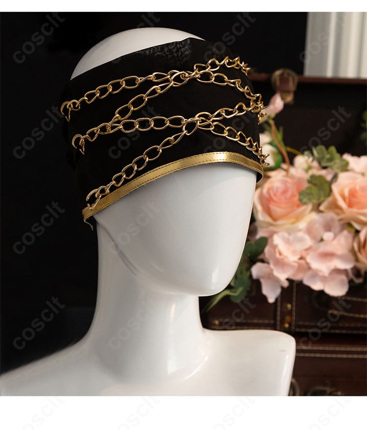 リンの頭飾りディテール。形状と固定方法がわかる拡大写真