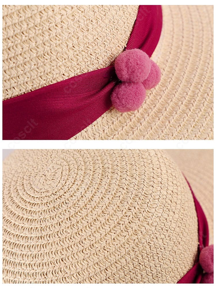 帽子の装飾アップ。端の仕上げと色味の統一感で完成度を高める