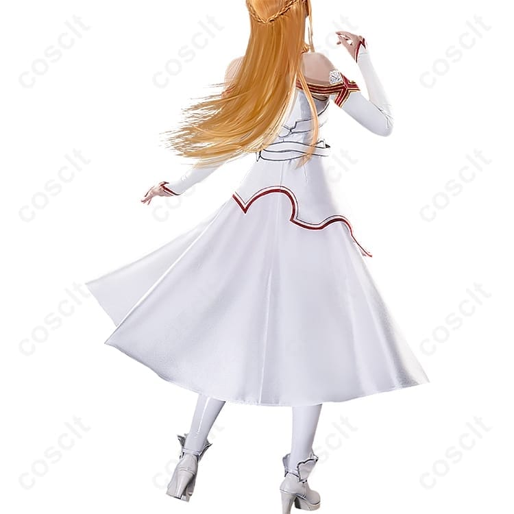 SAO 結城明日奈 血盟騎士団制服 コスプレ 高再現で動きやすい、イベント・撮影に最適 - 4枚目の画像
