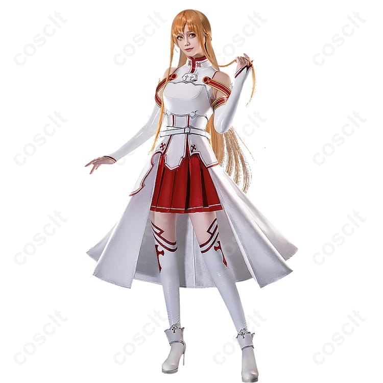 SAO 結城明日奈 血盟騎士団制服 コスプレ 高再現で動きやすい、イベント・撮影に最適 - 2枚目の画像