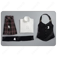 ペルソナ5 新島真 学生Ver.制服コスプレ 高再現で知的に映える上品シルエット - 5枚目の画像（サムネイル）