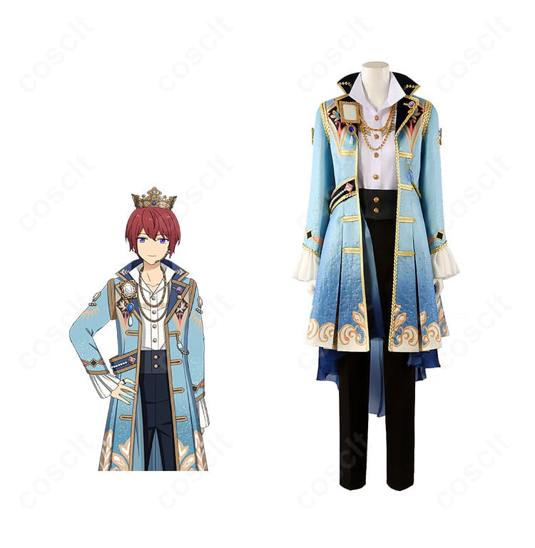 あんさんぶるスターズ!! Knights ギャンビット衣装を正面から。司・レオ・嵐・泉・凛月の世界観を反映した融合レイアウトとコルセットのVラインが映える全体像