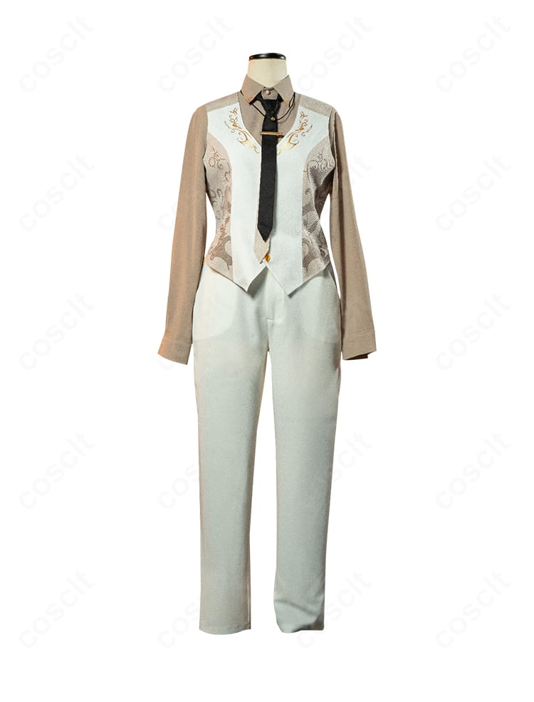 内搭シャツのフロントディテール。きれいな前立てと整った縫製で清潔感のある仕上がり。