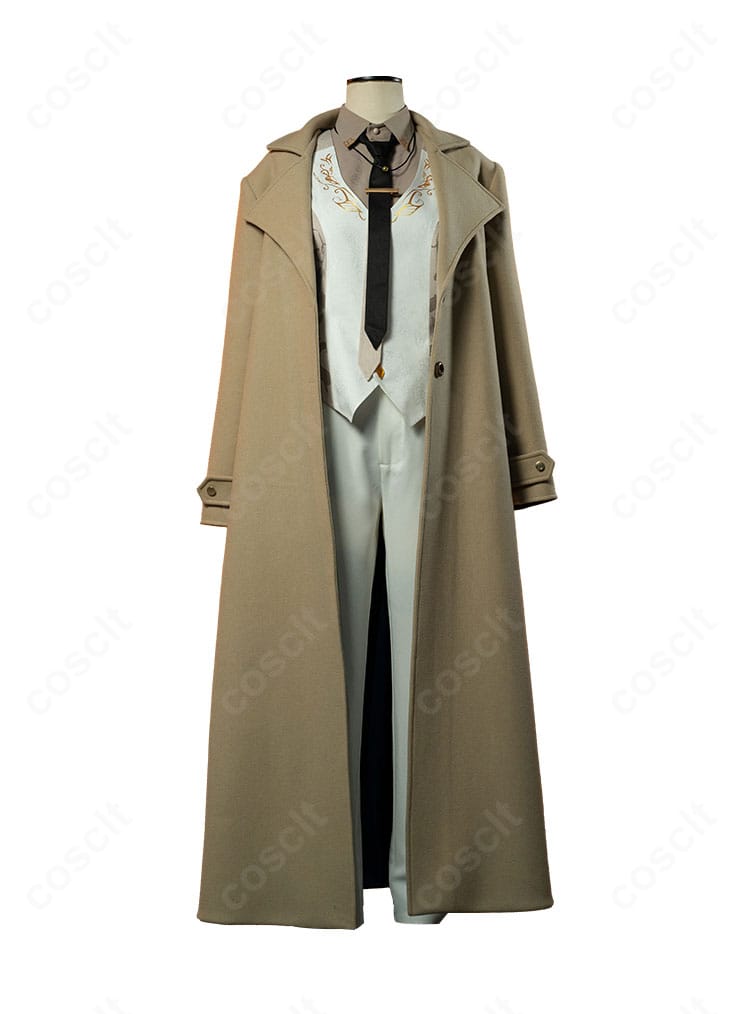 にじさんじ 叶 コスプレ衣装の正面全身。コートとベストのレイヤーが端正なシルエット。