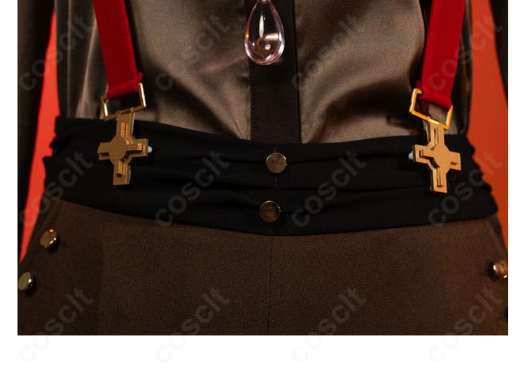 シャツのフロント装飾とボタン周りの細部。整った配置で高再現を示す画像