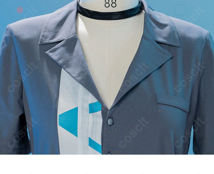 チョーカーのディテールと首元周辺の小物構成。アクセサリーまで揃うセット内容を示す画像。