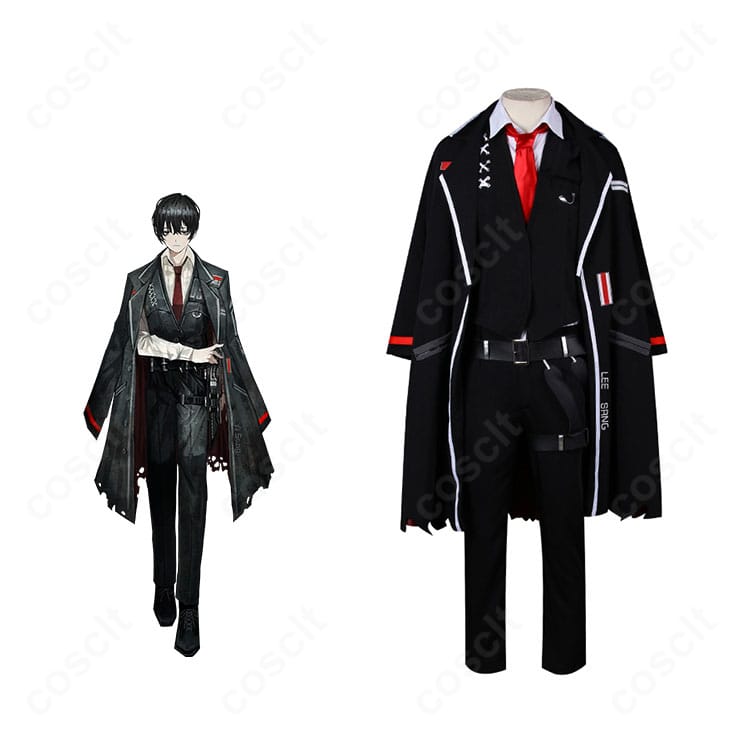 イサンの公式制服を再現したコート一式とキャラクターイメージの組み合わせ画像