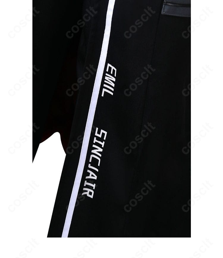 Limbus Company シンクレア制服コスプレ 門襟の文字装飾アップ、作品世界観を表す意匠を精密再現