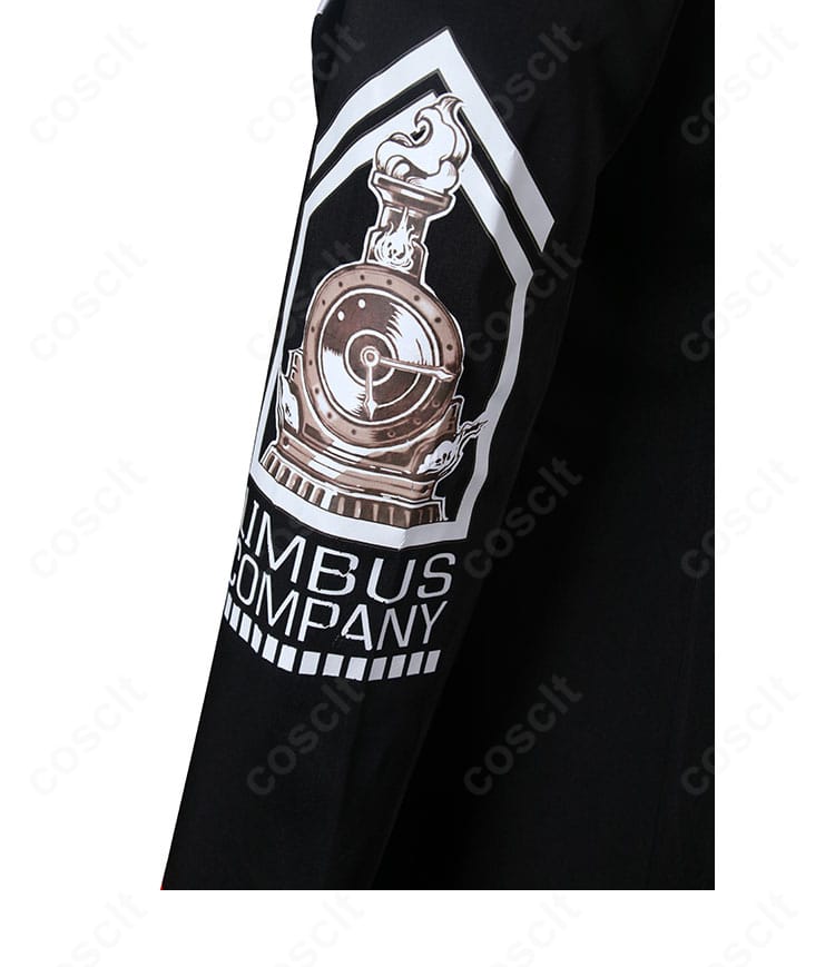 Limbus Company シンクレア制服コスプレ 左袖ディテール、装飾の質感とステッチの丁寧さ