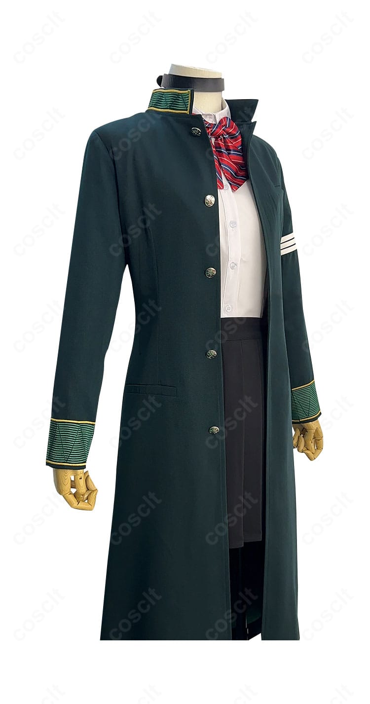 WIND BREAKER 椿野佑 制服コスプレの側面。肩から裾へのシルエットと袖ラインの美しさを強調。