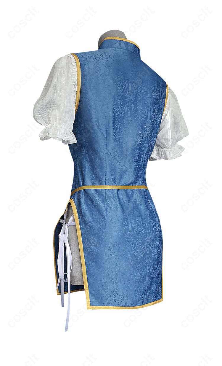 ルーシィ・ハートフィリア チャイナドレス衣装の背面・側面ディテール。背中の開閉部とライン設計がわかるカット。