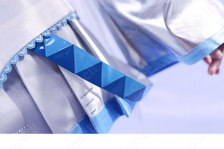 雪ミク2010プリーツスカートの装飾。美しい広がりと立体感のあるフォルム。