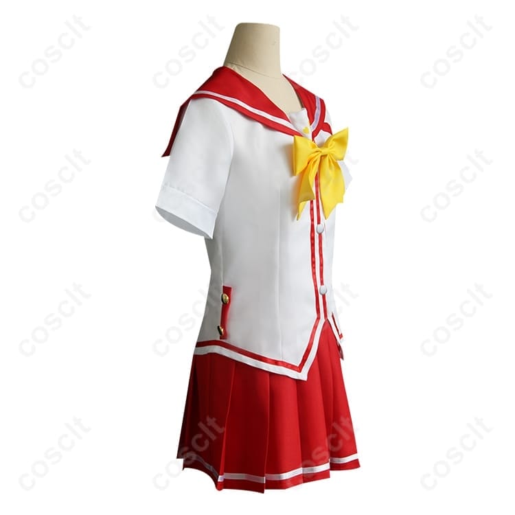 シャーロット 乙坂歩未 夏制服コスプレ｜軽やかで動きやすい高再現3点セット - 2枚目の画像