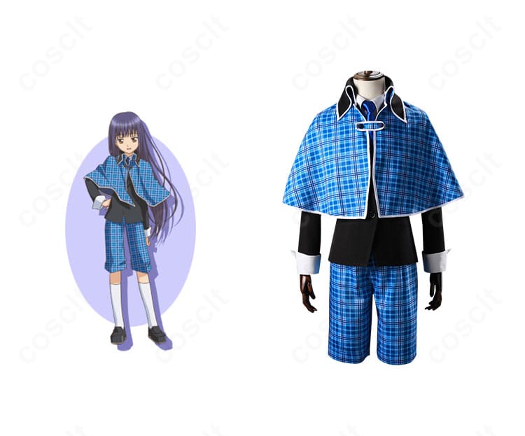 商品正面とキャラクター比較:しゅごキャラ!/パーティー 辺里唯世・藤咲なでしこ対応ガーディアン制服セットの全体像