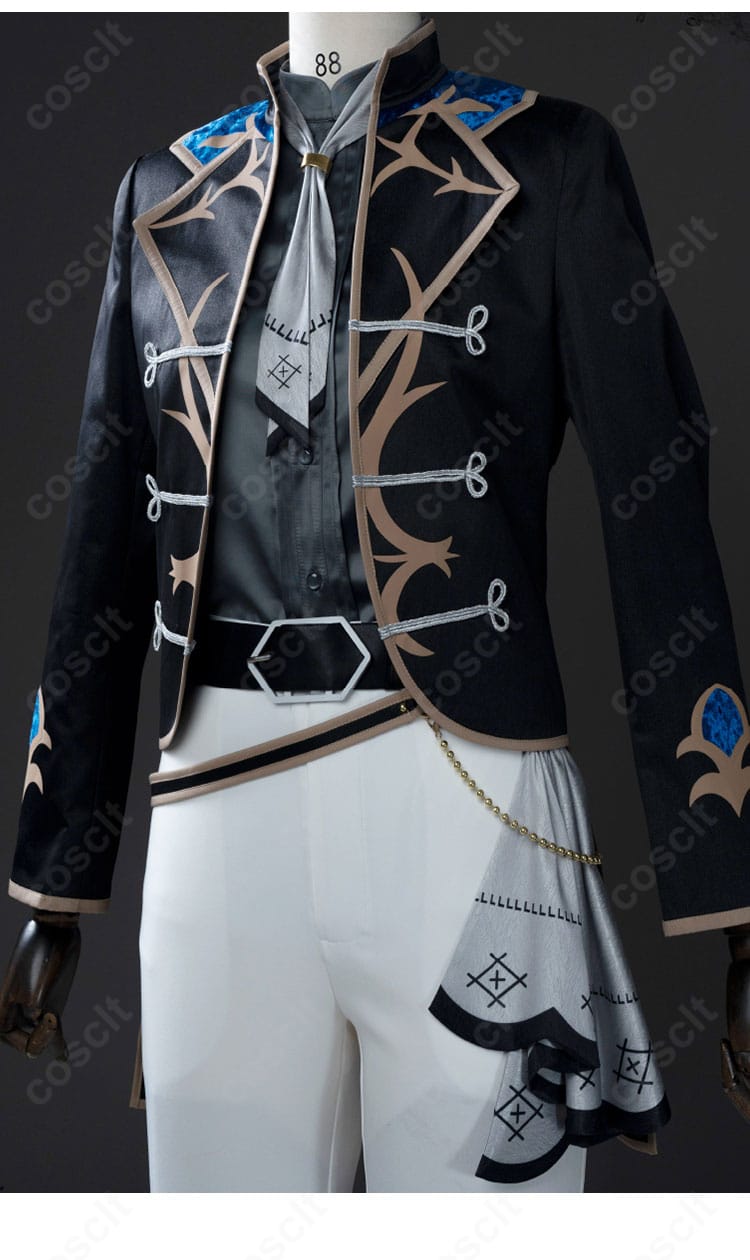 Eden衣装の装飾アップ。刺繍風モチーフとパターン配置を鮮明に捉えたディテール写真。