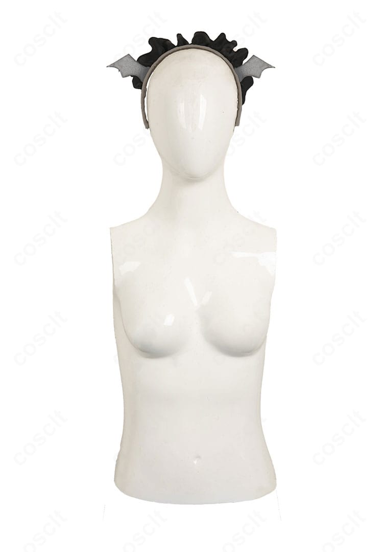 星野ルビー コスプレ衣装のヘッドアクセサリー。レースヘッドドレスの装飾と留め具の仕様。