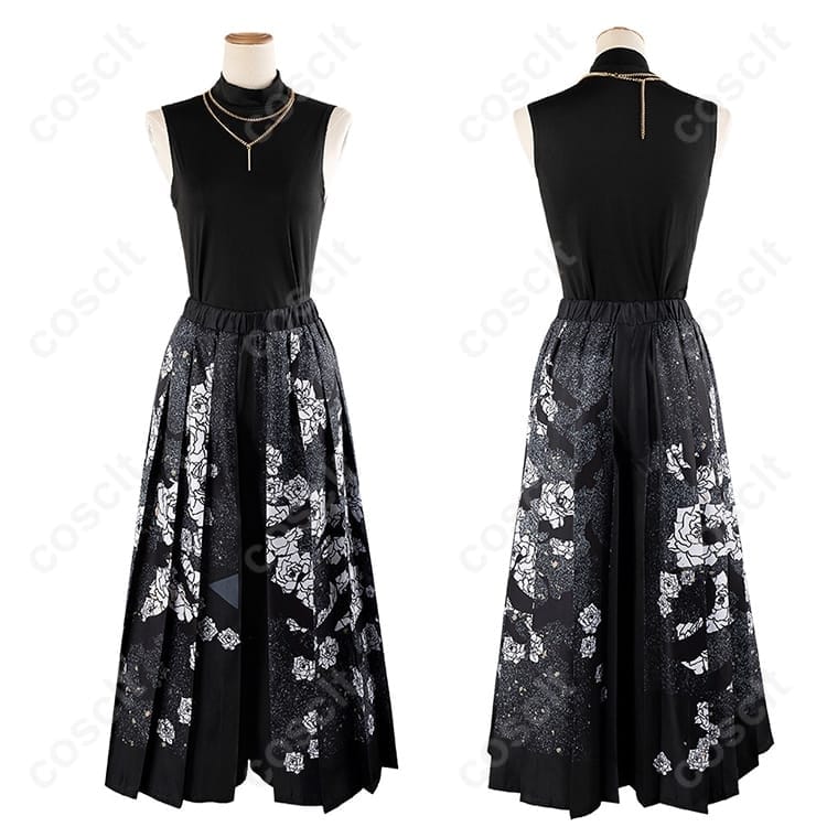 プロジェクトセカイ 日野森志歩 コスプレ衣装。和風ロックが映える、クールで上品なライブコーデ - 6枚目の画像