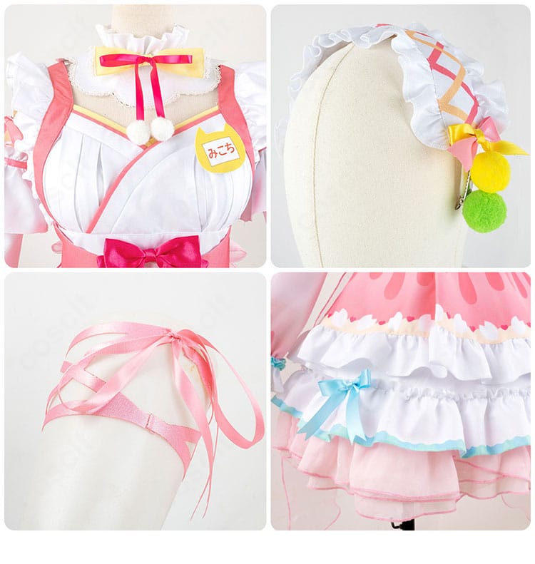 全体装飾の配置バランスと色味が分かるコスチューム詳細